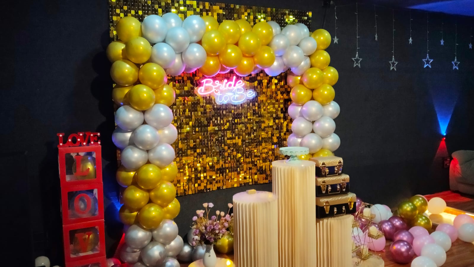 Bride to be balloon decoration at Surprise Town